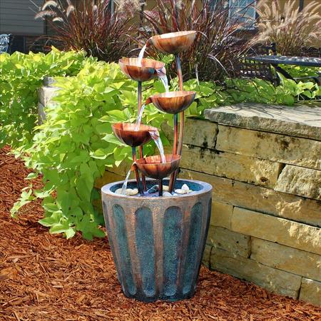 DESIGN TOSCANO Copper Falls Cascading Garden Fountain SS5312